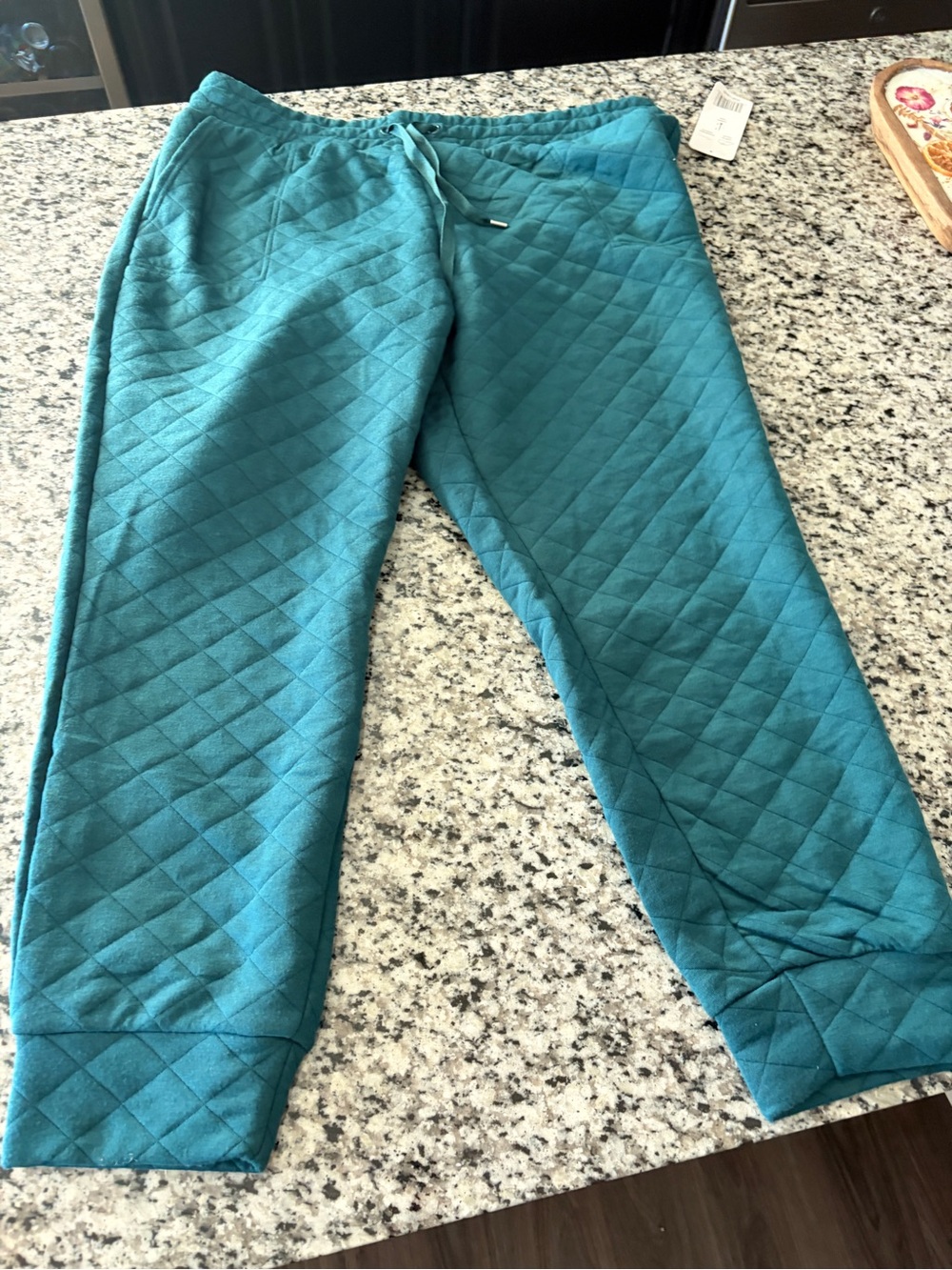 NWT Women’s 2X Jones New York Quilted Green Sweatpants- Cozy